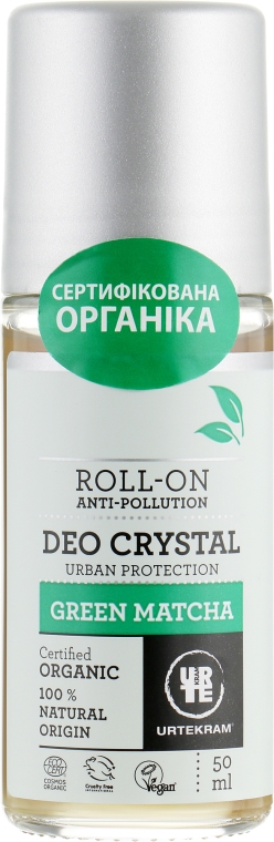 Роликовый дезодорант "Зеленая матча" - Urtekram Deo Crystal Green Matcha