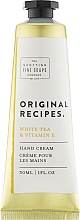 Крем для рук - Scottish Fine Soaps Original Recipes White Tea & Vitamin E Hand Cream — фото N1