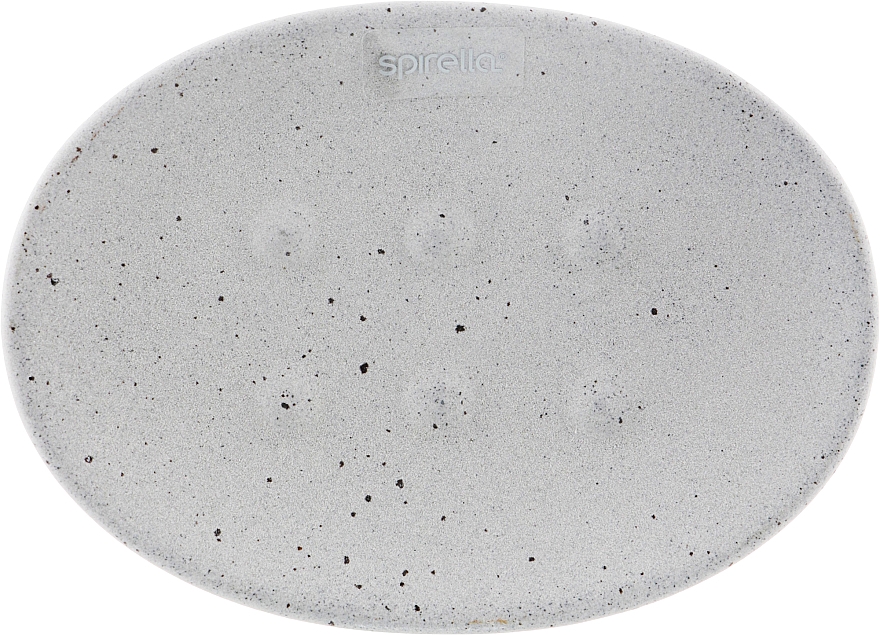 Мильниця "Cement", кераміка 14х3 см, сіра - Spirella — фото N1