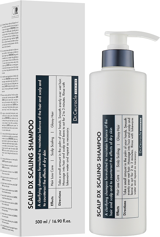 Відлущувальний шампунь для зміцнення волосся - Dr. Ceuracle Scalp DX Scaling Shampoo — фото N2
