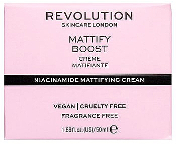 Матирующий крем для лица - Revolution Skincare Mattify Boost Niacinamide Mattifying Cream — фото N2