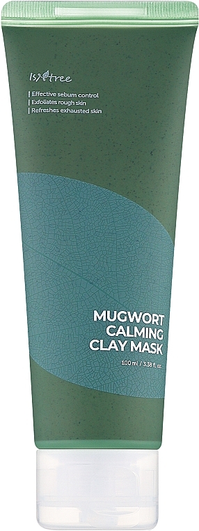Глиняная маска для лица с экстрактом полыни - Isntree Mugwort Calming Clay Mask — фото N1
