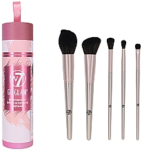 Набор кистей для макияжа - W7 Go Glam! Makeup Brush Set (brush/5pcs) — фото N3