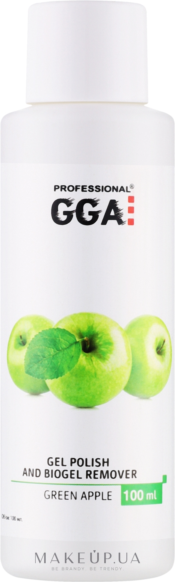 Засіб для зняття гель-лаку "Яблуко" - GGA Professional — фото 100ml