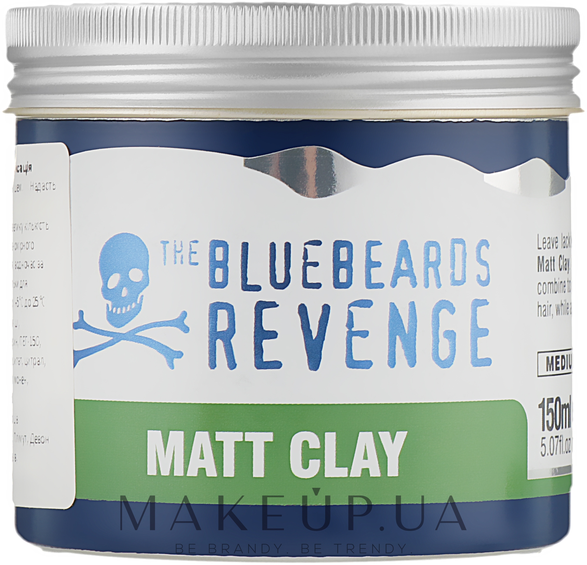 Матовая глина для укладки волос - The Bluebeards Revenge Matt Clay — фото 150ml