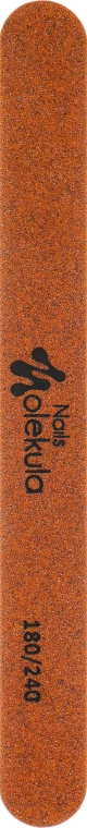 Пилочка для нігтів "Ультратонка", М-66, коричнева, 180/240 - Nails Molekula — фото N1