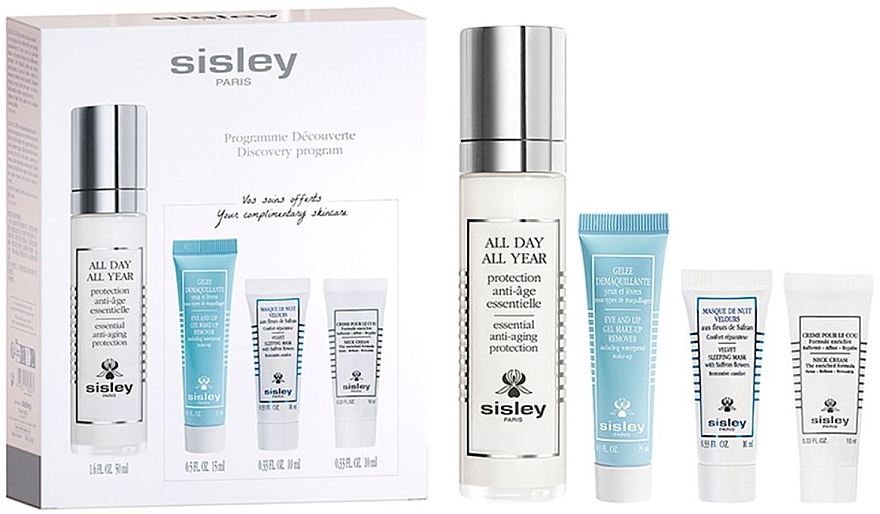 Підводка для очей - Sisley All Day All Year (cr/50ml + remov/15ml + mask/10ml + neck/cr/10ml) — фото N2