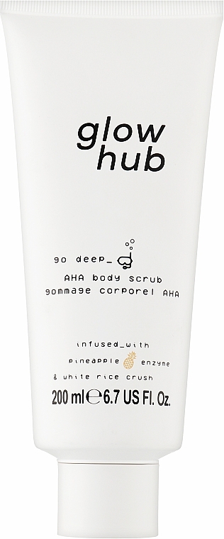 УЦІНКА Скраб для тіла - Glow Hub Body Edit AHA Body Scrub * — фото N1