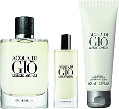 Giorgio Armani Acqua Di Gio Pour Homme - Набор (edp/125ml + edp/15ml + sh/gel/75ml) — фото N2