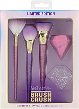 Парфумерія, косметика Набір пензликів для макіяжу - Real Techniques Brush Crush luminous glow