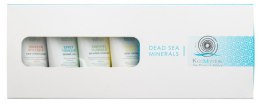 Духи, Парфюмерия, косметика Набор "Dead Sea Minerals" - Kosmystik (shm/50ml + cond/50ml + lotion/50ml + sh/gel/50ml + полотенце, голубое)