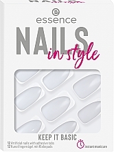 Парфумерія, косметика Накладні нігті на клейкій основі - Essence Nails In Style Keep It Basic