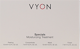 Парфумерія, косметика Набір - Vyon Specials Moisturizing Treatment (f/peeling/10ml + f/conc/7ml + f/mask/15ml + f/cr/7ml)