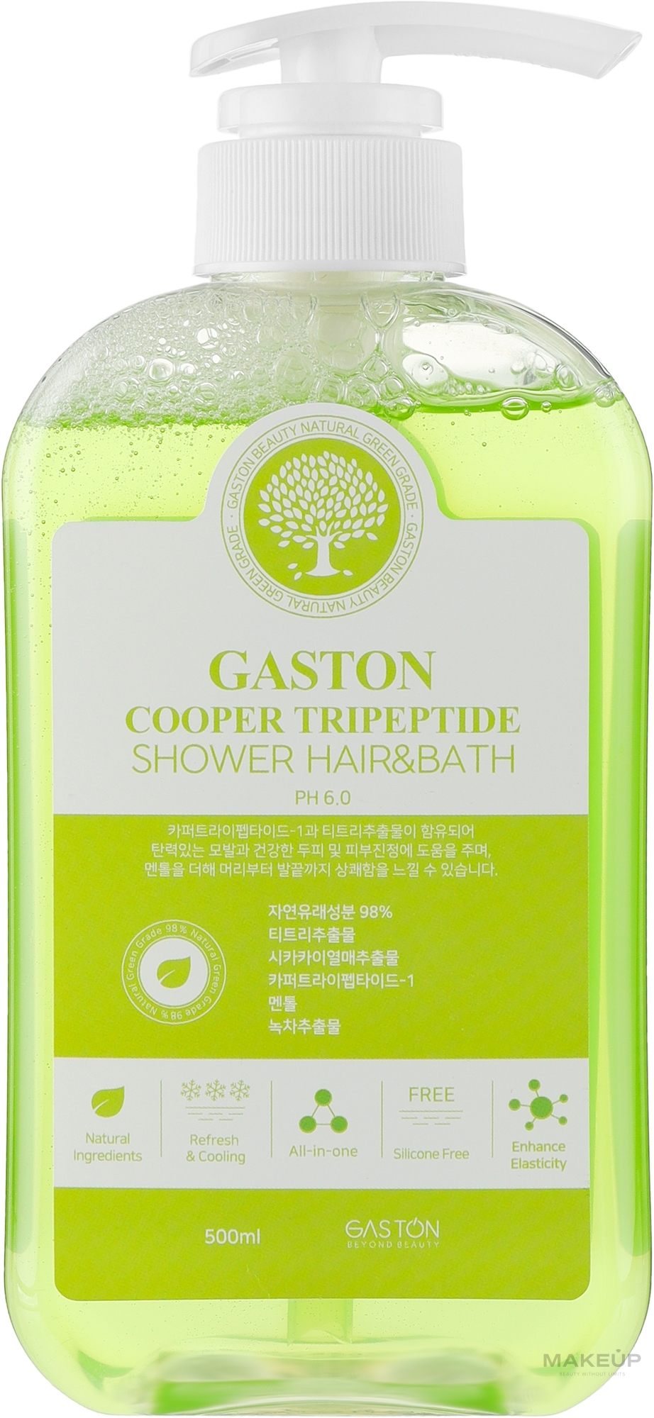 Очищающее средство для волос и тела - Gaston Cooper Tripeptide Shower Hair & Bath — фото 500ml