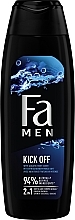 Парфумерія, косметика Гель для душу 2в1 з ароматом м'яти - Fa Men Kick Off 2in1 Aqua Mint Scent Shower Gel