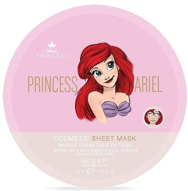 Тканевая маска увлажняющая - Mad Beauty Pure Princess Sheet Mask Ariel — фото N1