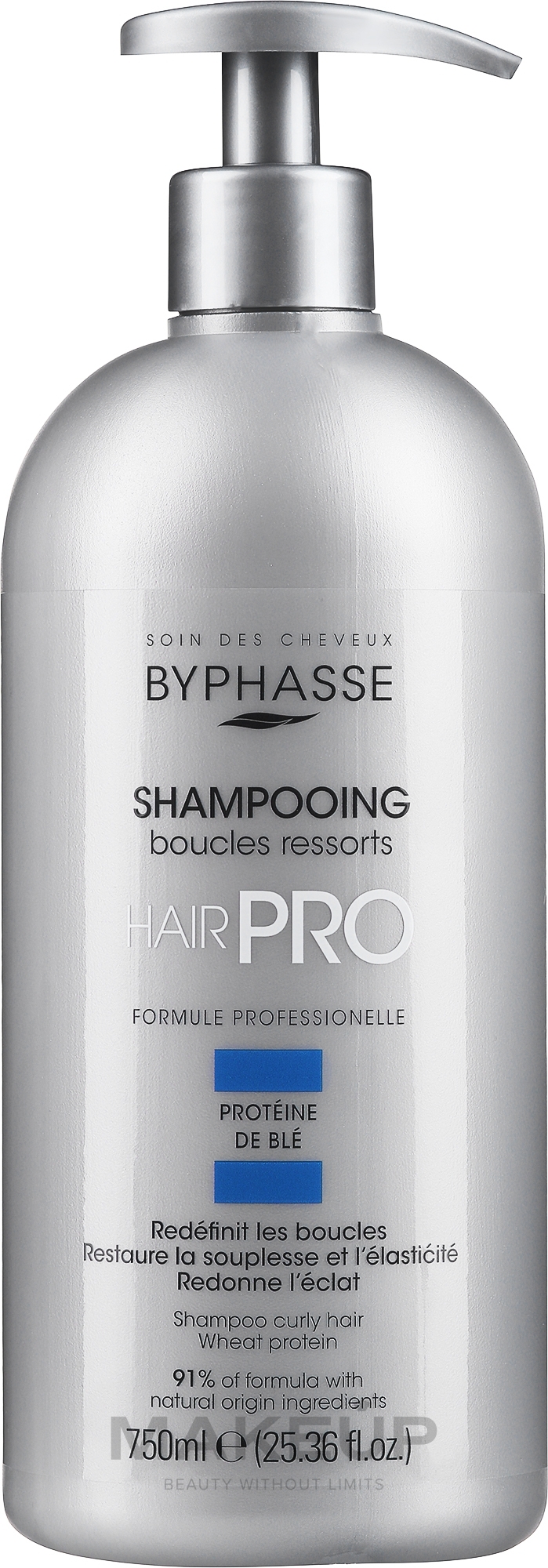 Шампунь для в'юнкого волосся - Byphasse Hair Pro Shampooing Boucles Ressoorts — фото 750ml