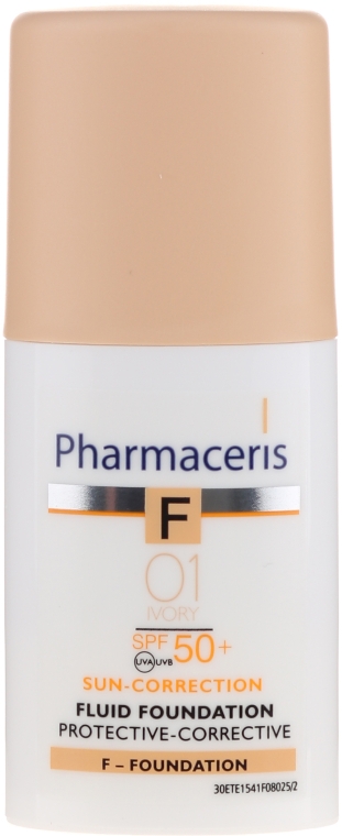 Захисний тональний флюїд - Pharmaceris F Protective-Corrective Fluid Foundation SPF 50+ — фото N3