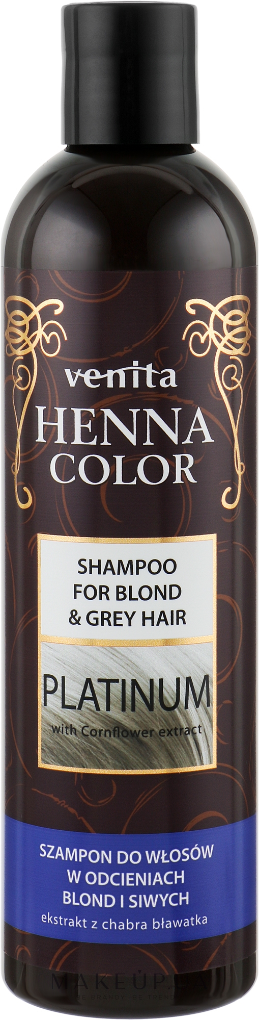 Шампунь для светлых и седых волос - Venita Henna Color Platinum Shampoo — фото 250ml