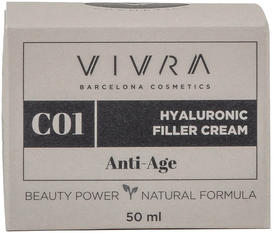 Антивіковий крем з гіалуроновою кислотою - Vivra Hyaluronic Filler Cream Anti-Age — фото N2