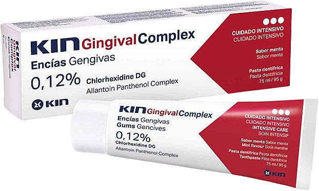 Зубная паста с хлоргексидином - Kin Gingival Complex Toothpaste — фото N1