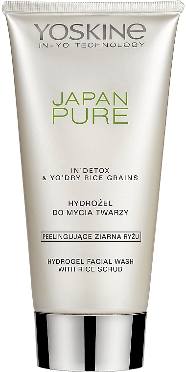 Гідрогелевий засіб для вмивання, з рисовим скрабом - Yoskine Japan Pure Hydrogel Facial Wash With Rice Scrub — фото N1