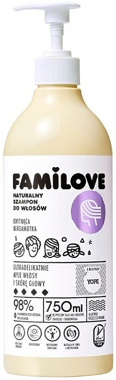 Шампунь для волос "Цветущий бергамот" - Yope Familove Hair Shampoo — фото N1