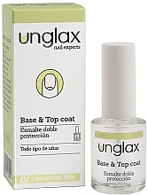 База і верхнє покриття для нігтів - Unglax Base & Top Coat — фото N1