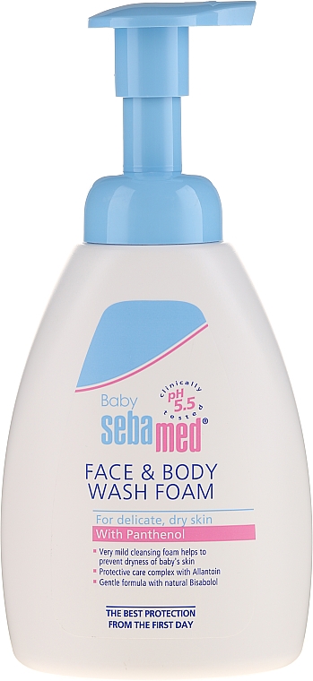 Детская пена для лица и тела - Sebamed Face & Body Wash Foam — фото N1