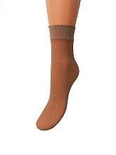 Шкарпетки жіночі з малюнком, "Carry", 20 Den, naturel - Knittex — фото N1