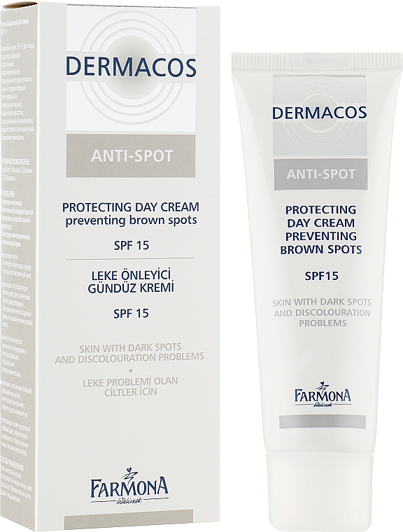 Дневной защитный крем для лица против пигментации - Farmona Professional Dermacos Anti-Spot SPF 15 Protecting Day Cream