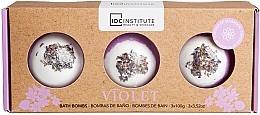 Духи, Парфюмерия, косметика Бомбочки для ванны "Zen Trio Dried Flowers", violet - IDC Institute Bath Bomb