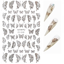 Парфумерія, косметика Наклейки для нігтів "Метелики" - Deni Carte