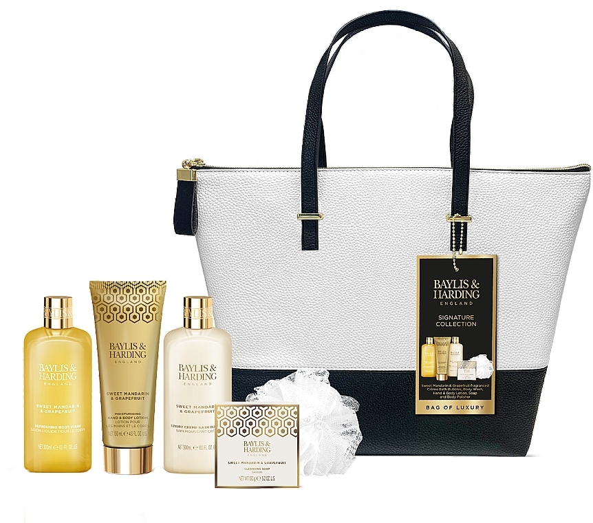 Набір, 6 продуктів - Baylis & Harding Sweet Mandarin & Grapefruit Indulgent Bag of Luxury Gift Set — фото N1