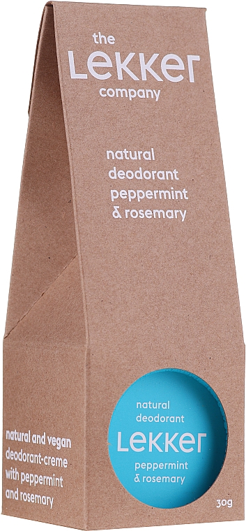 Крем-дезодорант з м'ятою і розмарином - The Lekker Company Natural Deodorant