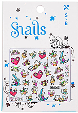 Наклейки для дизайна ногтей - Snails 3D Nail Stickers — фото N1
