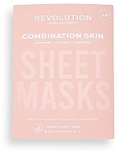 Духи, Парфюмерия, косметика Набор масок для комбинированной кожи - Revolution Skincare (f/mask/3pcs)