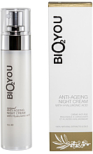 Антивіковий нічний крем з гіалуроновою кислотою для обличчя - Bio2You Natural Anti-Ageing Night Cream With Hyaluronic Acid — фото N1