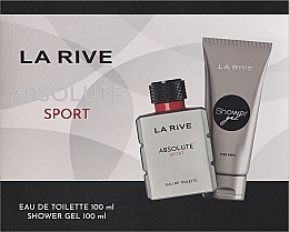 La Rive Absolute Sport - Набор (edt/100ml + sh/gel/100ml) — фото N1