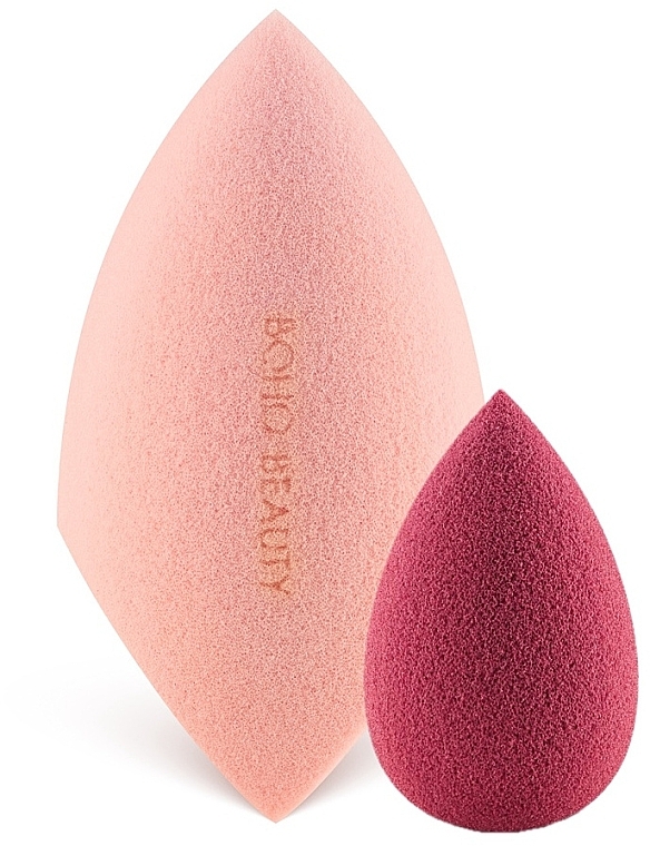 Набір спонжів для макіяжу - Boho Beauty V Cut Pink Slim And Pinky Berry Mini (sponge/2pcs) — фото N1