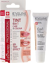 Интенсивная сыворотка для губ 6в1 - Eveline Cosmetics Lip Therapy Proffesional Tint — фото N2