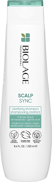 Очищающий шампунь для склонной к жирности кожи головы и волос - Biolage Scalp Sync Clarifyng Shampoo — фото N1