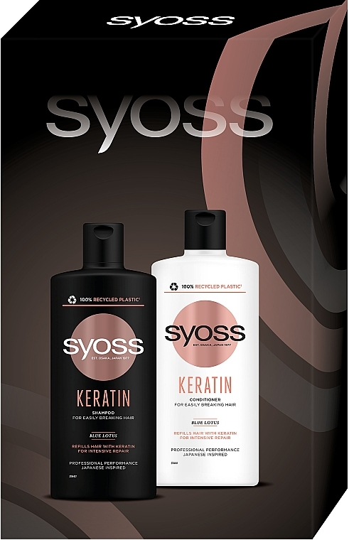 Набор "Keratin. Intensive Repair" - Syoss (shm/440ml + cond/440ml) — фото N2