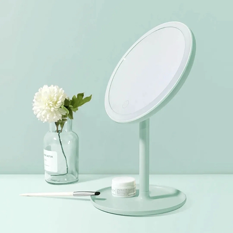 Зеркало для макияжа, зеленое - Xiaomi Doco Daylight Mirror HZJ001 USB Green — фото N7