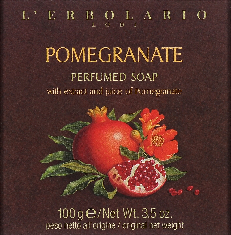 Мило з ароматом граната - L'Erbolario Lodi Pomegranate Scented Soap — фото N1