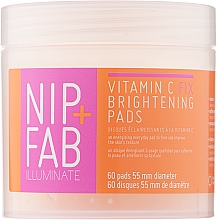 Диски для обличчя з вітаміном С - NIP + FAB Vitamin C Fix Brightening Pads — фото N1