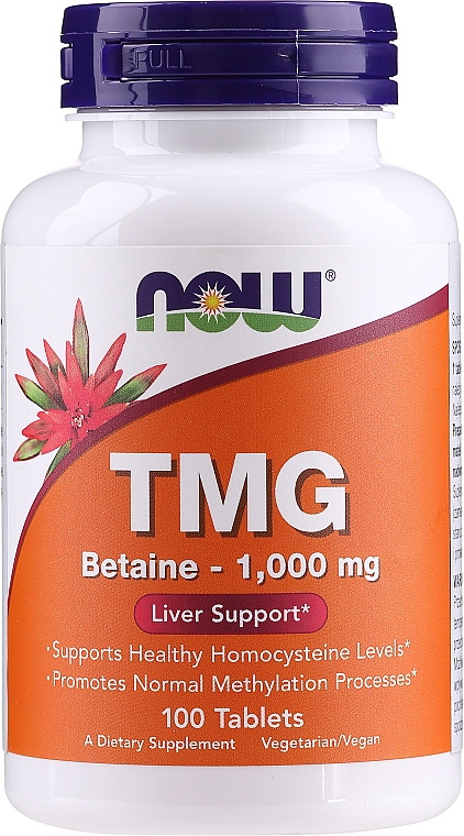 Дієтична добавка - Now Foods TMG Betaine 1000 Mg — фото N1