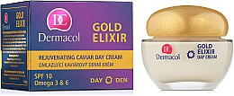 Крем дневной омолаживающий - Dermacol Gold Elixir Rejuvenating Caviar Day Cream — фото N2