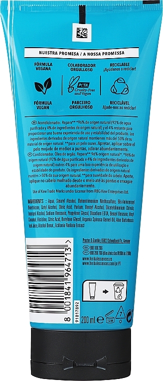 Веганский бальзам-ополаскиватель для волос "Аргановое масло" - Herbal Essences Repair Argan Oil Vegan Conditioner — фото N4