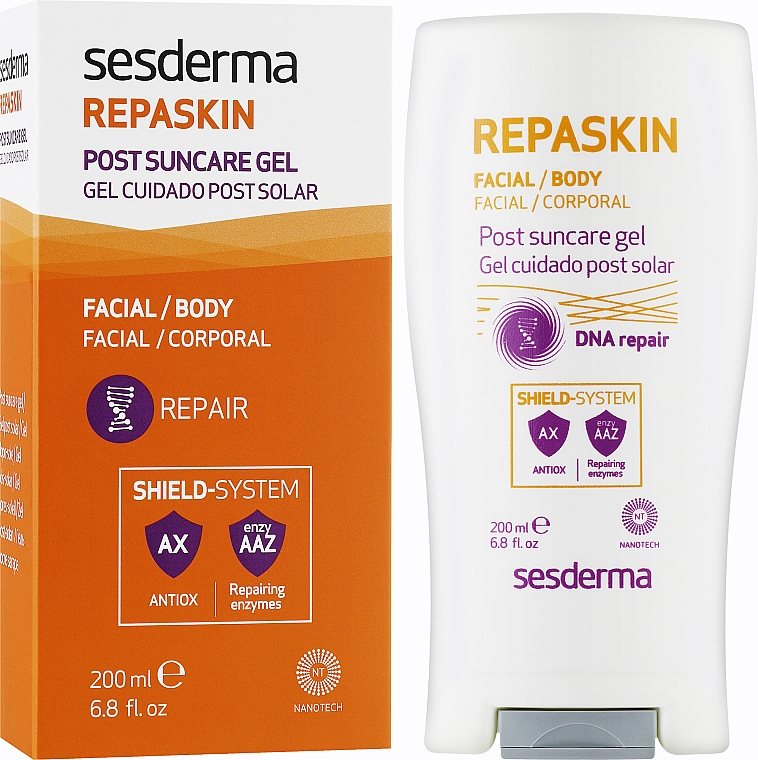 Гель після засмаги для обличчя і тіла - SesDerma Repaskin After Sun Gel — фото N2